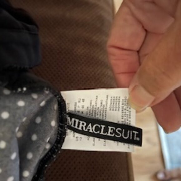 Miraclesuit Oceanus Pin Dot One Piece Swimsuit NWT size 12 - Picture 3 of 3